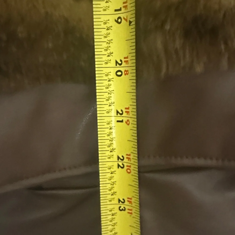 Chico's Striped Faux Fur Vest - Brown and Black - Picture 8 of 8